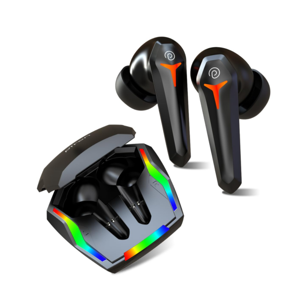 pTron Newly Launched Bassbuds Turbo TWS Earbuds (Black) Refurbished