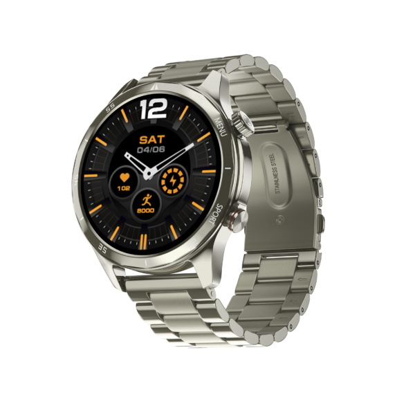 Noise Mettalix 1.4" Display, Bluetooth Calling Smart Watch (Elite Nickel)