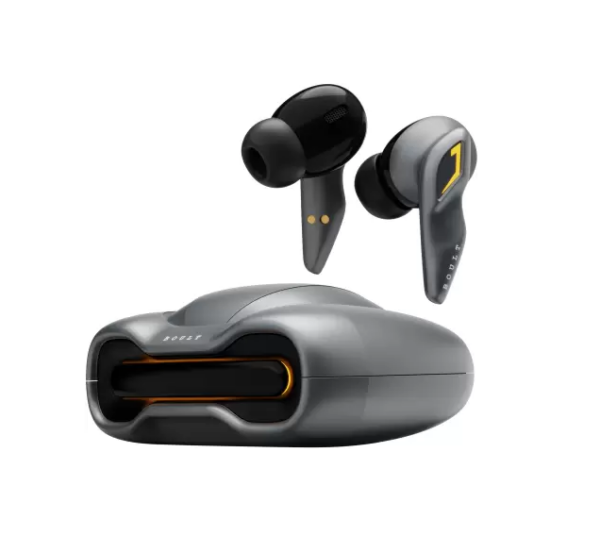 Boult Audio Astra with Quad Mic ENC, 48Hrs Battery, 5.3v Bluetooth Headset (Smoky Metal, True Wireless)