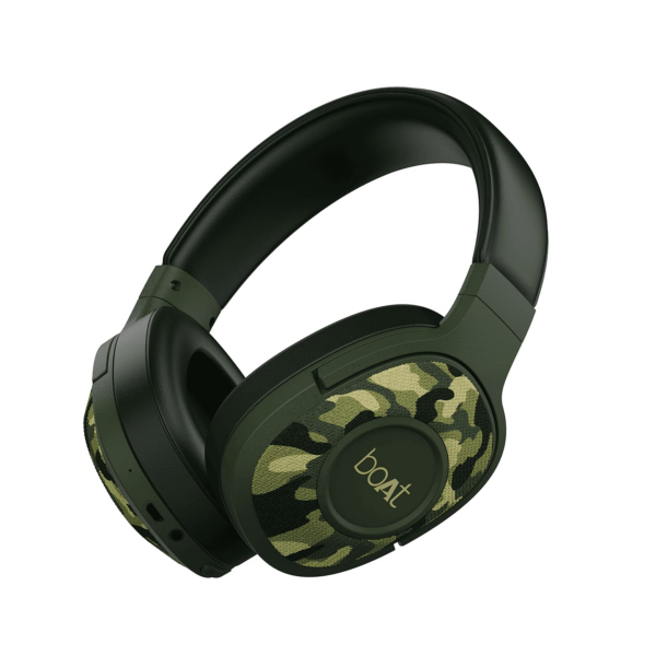 boAt Rockerz 550 Bluetooth Wireless Over Ear Headphones (Army Green)
