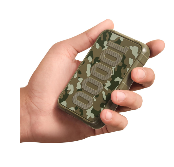 Ambrane 10000mAh Rugged, Slim & Compact Powerbank, 22.5W Fast Charging (Force 10k, Dark Green)