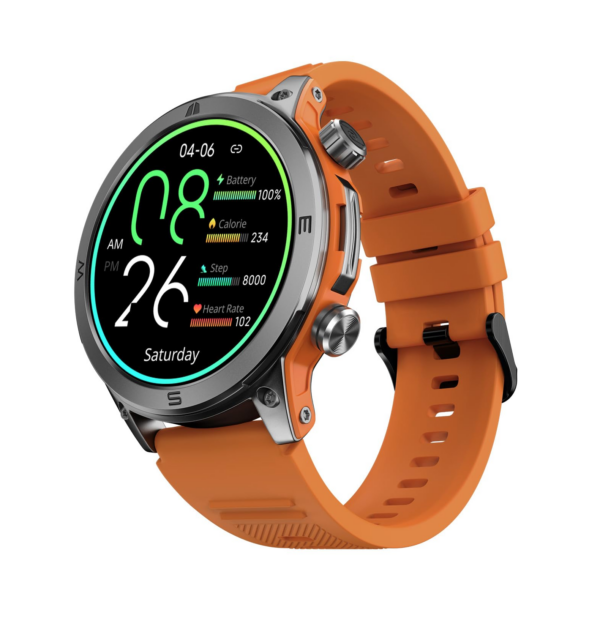 Noise Newly Launched Endeavour Sturdy Design 1.46" AMOLED Display Smart Watch (Fiery Orange)