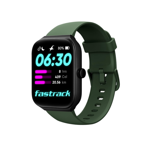 Fastrack Limitless FS1 1.95" Biggest Display with BT Calling Smart Watch (Olive Green)