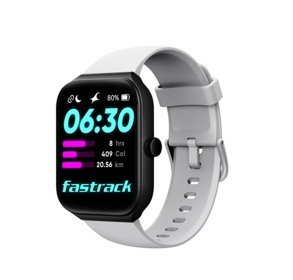 Fastrack Limitless FS1 1.95" Biggest Display with BT Calling Smart Watch (White)