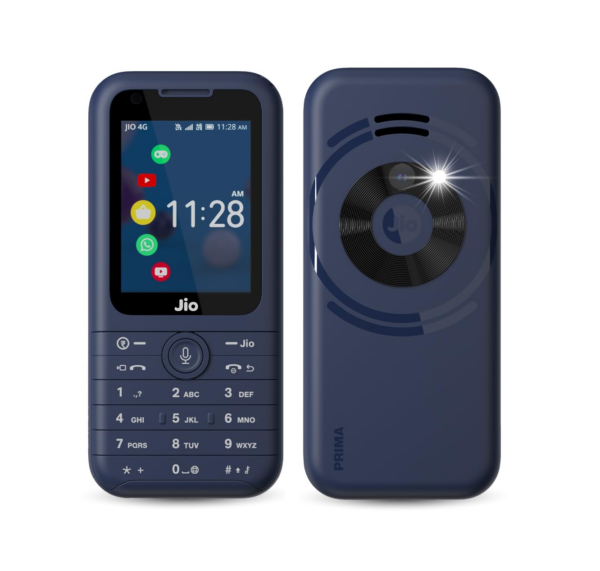 JioPhone Prima 4G Keypad Phone with Premium Design, Blue