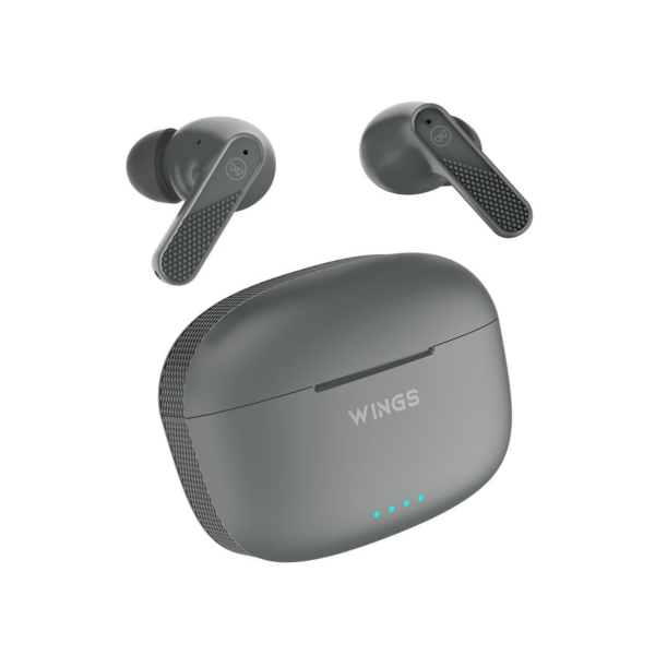 Wings Flobuds 400 Made in India High Fidelity Lifestyle Earbuds, Grey - Refurbished
