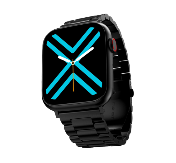 Fire-Boltt Lumos Stainless Steel Luxury Smart Watch, Steel Black