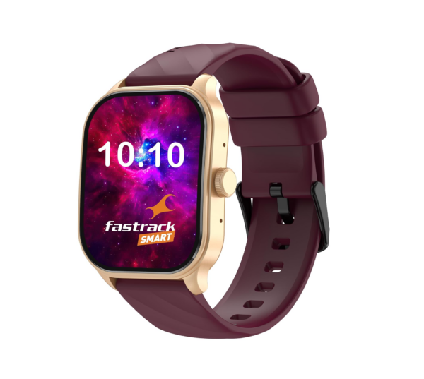 Fastrack Limitless FS1 Pro Smart Watch|1.96" Super AMOLED Arched Display, Wine Red