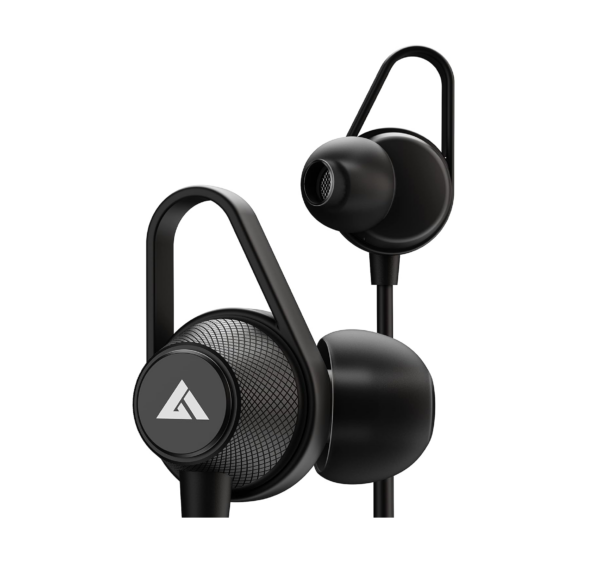 Boult Audio Bassbuds Loop 2 Wired in Ear Earphones with Mic (Black)