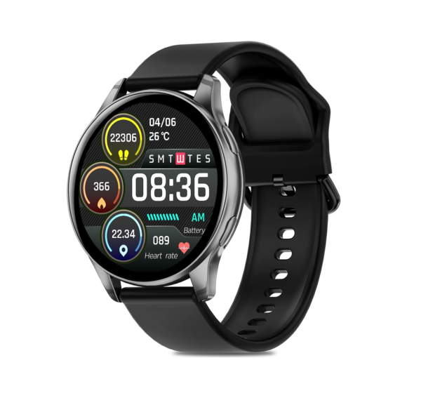 pTron Newly Launched Reflect Flash Smartwatch, Bluetooth Calling, 1.32" Full Touch Display (Black)