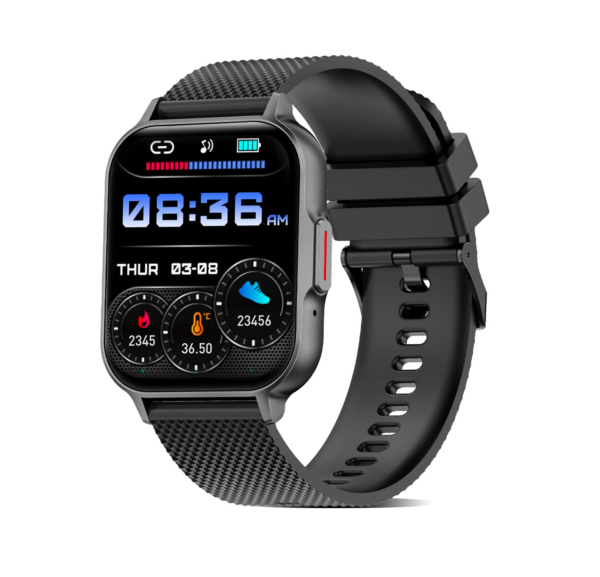 pTron Newly Launched Reflect Classic Smartwatch, Bluetooth Calling, 2.01" Full Touch Display (Black)