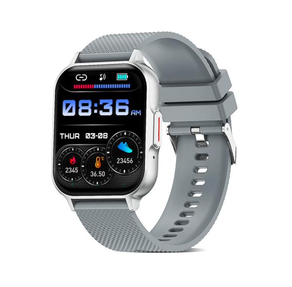 pTron Newly Launched Reflect Classic Smartwatch, Bluetooth Calling, 2.01" Full Touch Display (Silver)