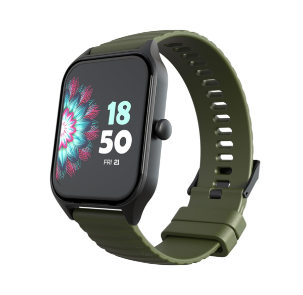 Wings Prime Smartwatch with 1.96" HD IPS Display, Olive