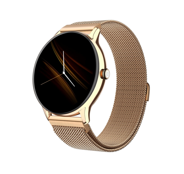 Noise Twist Go Round dial Smartwatch with BT Calling, 1.39" Display (Gold Link)