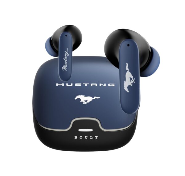 Boult Mustang Derby with 100 Hrs Battery, App Support, Dual Pairing, 4 Mic ENC, 5.4v Bluetooth Headset (Derby, In the Ear)