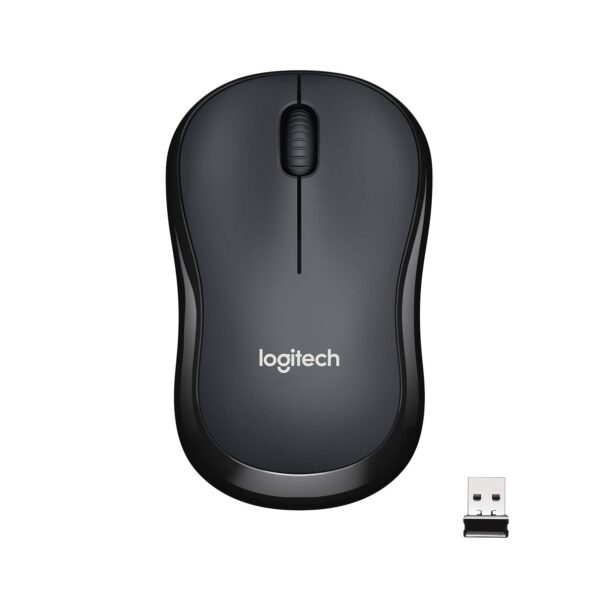 Logitech M221 Mouse, Silent Buttons, 2.4 GHz  Charcoal Grey