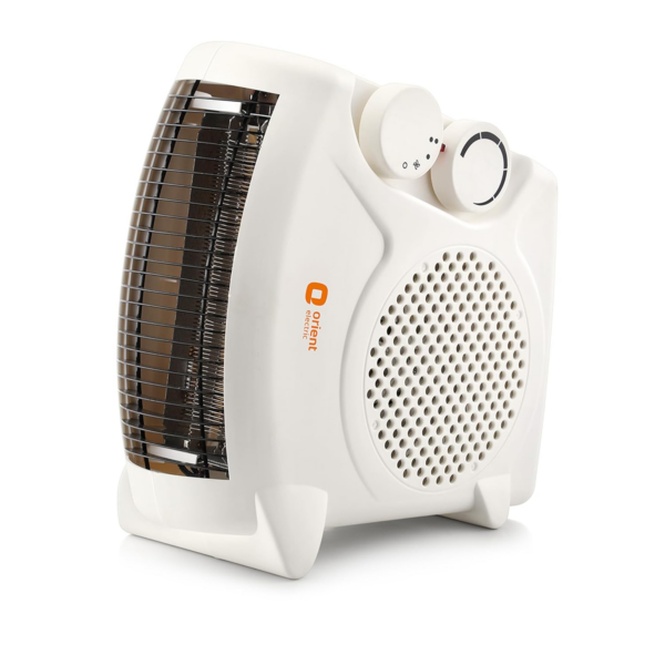 Orient Electric Areva Portable Room Heater, 2000W, Two Heating Modes (White)