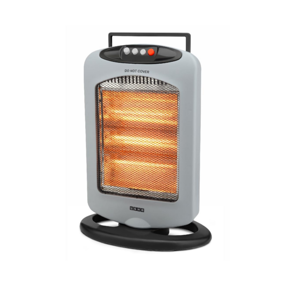 USHA 4003 1200 Watt 3 Rod Halogen Heater with Auto Oscillation Feature and Safety Mesh(Grey)