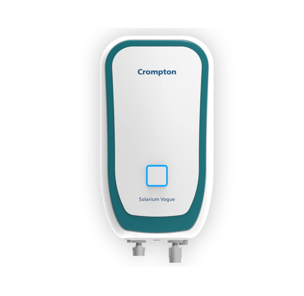 Crompton Solarium Vogue 3 Litre, 3kW Instant Water Heater/Geyser (White & Turquoise Blue)