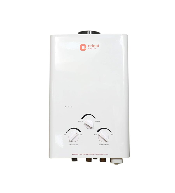 Orient Electric Vento Neo 5-Litre Gas Water Heater (Powered by LPG, White)