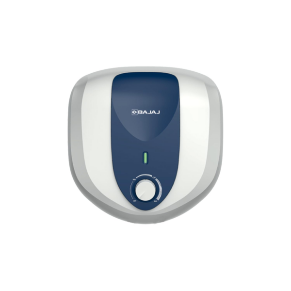 Bajaj Armour Series Pentacle 10L Storage Water Heater For Home, White & Blue