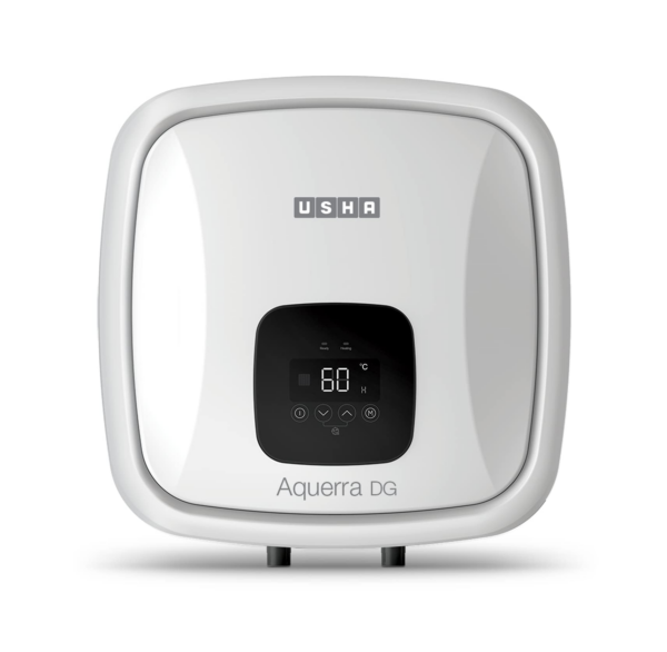 Usha Aquerra Dg 15 Litre 5 Star Digital Storage Water Heater With Remote (White)