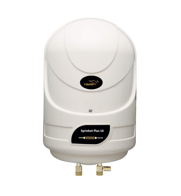 V-Guard Sprinhot 10 Litre Water Heater (Ivory), Wall Mount