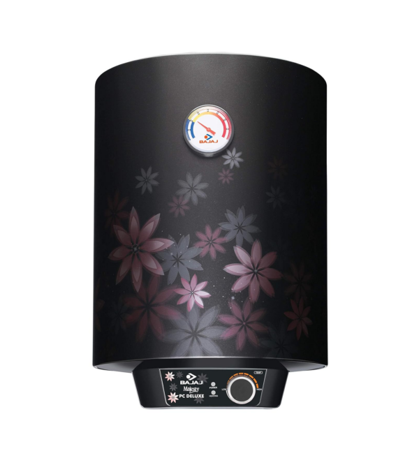 Bajaj Majesty PC Deluxe Storage 15 Litre Vertical 4 Star Water Heater, Multicolor wall mounting