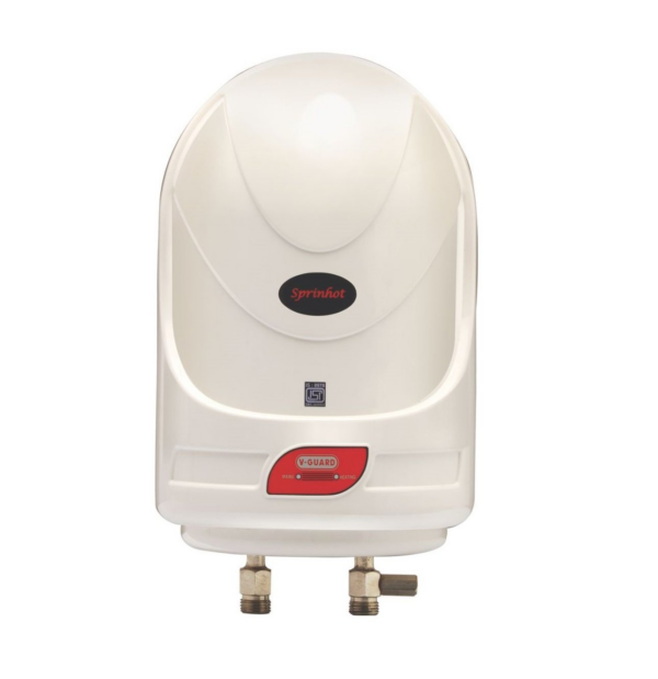 V-Guard Sprinhot 1 Litre Water Heater for Bathroom and Kitchen (Ivory)