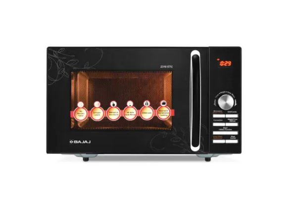 BAJAJ 23 L Convection & Grill Microwave Oven (2310 ETC, Black)
