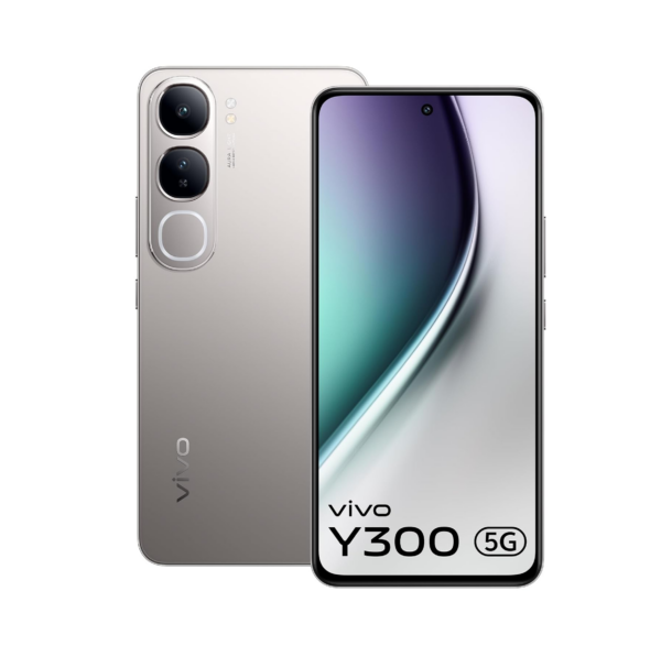 Vivo Y300 5G (Titanium Silver, 8GB RAM, 128GB Storage)