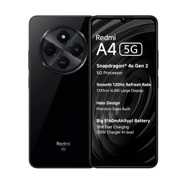Redmi A4 5G (Starry Black, 4GB RAM, 128GB Storage)