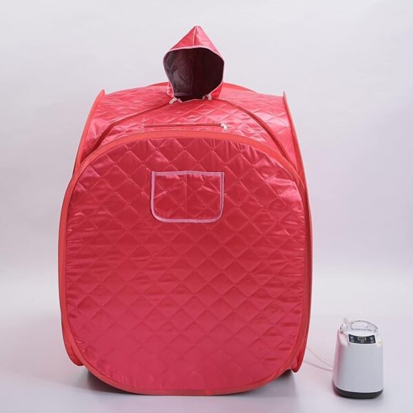 Portable Steam Sauna Bath Panchkarma Swedan Machine for Health and Beauty Spa at Home (Red)