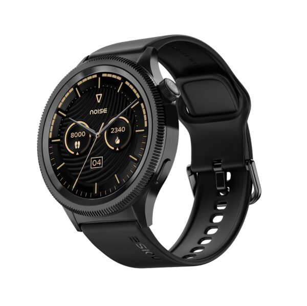 Noise Newly Launched Halo 2 Smart Watch 1st Ever Functional Rotating Dial (Axe-Cut Bezel), 1.43" AMOLED  (Jet Black)