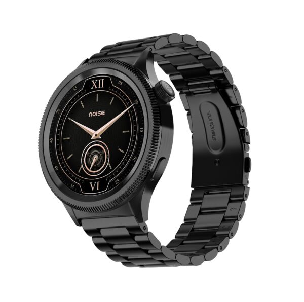 Noise Newly Launched Halo 2 Smart Watch 1st Ever Functional Rotating Dial (Axe-Cut Bezel), 1.43" AMOLED (Elite Black)