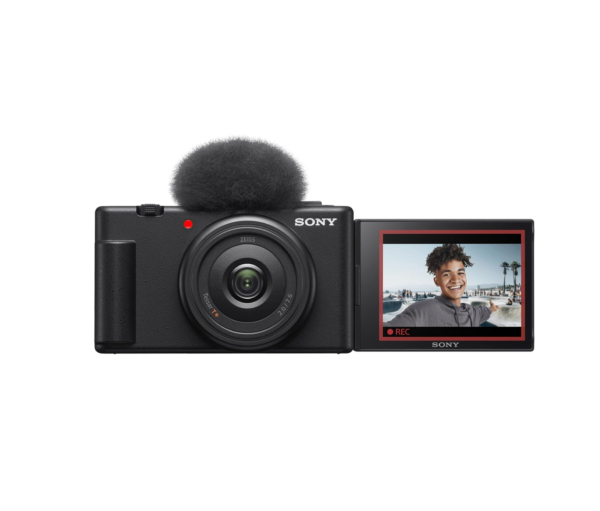 Sony Digital Camera ZV-1F for Content Creators with Ultra-Wide 20mm Prime Lens -Black