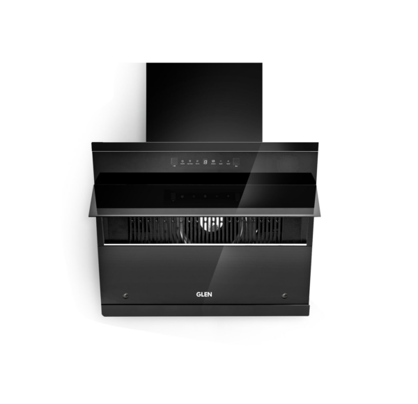 Glen 60 cm 1500 m3/hr Slant with Heat Sensor,Filterless Autoclean Kitchen Chimney (ZOLA HSR BLACK 60cm)