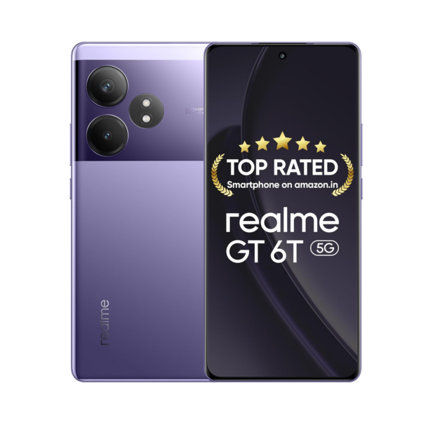 realme GT 6T 5G (Miracle Purple,8GB RAM+256GB Storage)