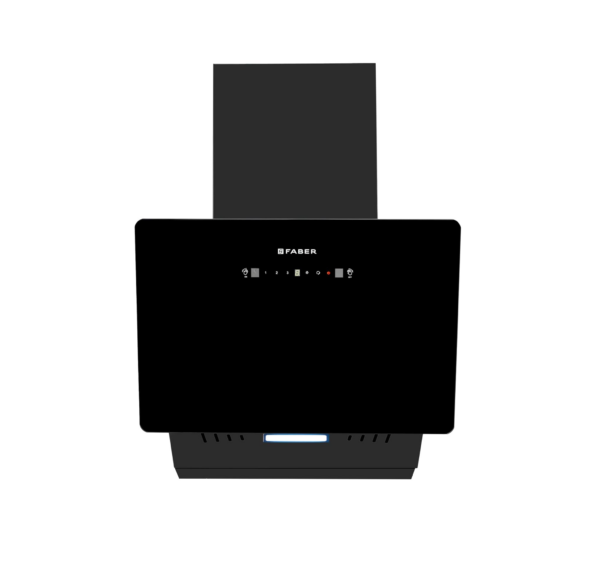 Faber 60 cm 1200 m3/hr Vertical Wall Mounted Chimney|Filterless|Two Way Suction, black