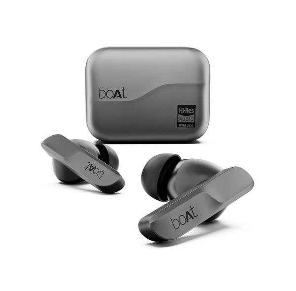 boAt [New Launch] Airdopes 800 HiDef, Hires Audio LDAC, 4Mic ENx,Bluetooth Earbuds (Gunmetal Grey)
