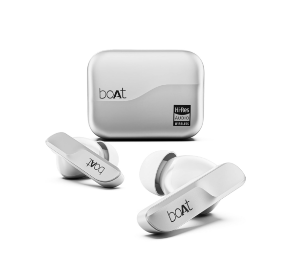 boAt [New Launch] Airdopes 800 HiDef, Hires Audio LDAC, 4Mic ENx,Bluetooth Earbuds (Sterling Silver)
