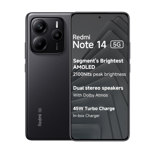 Redmi Note 14 5G (Titan Black, 8GB RAM 128GB Storage)