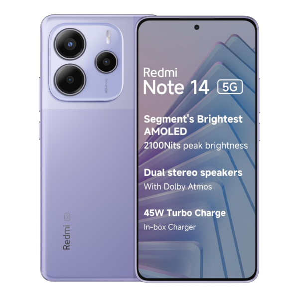 Redmi Note 14 5G (Phantom Purple, 6GB RAM 128GB Storage)