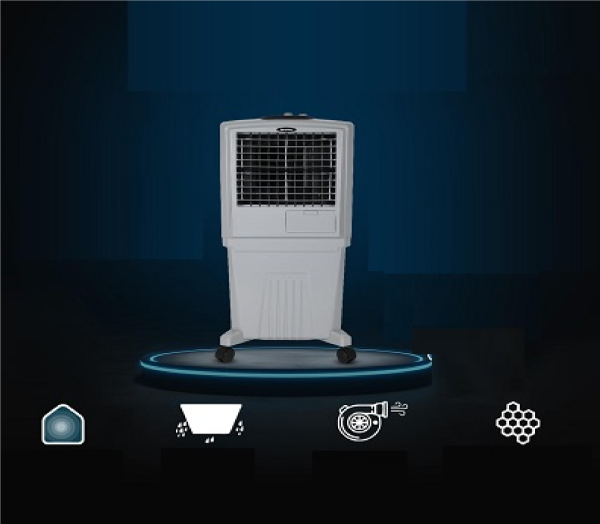 Symphony HiFlo 40 Personal Air Cooler For Home with Powerful Blower Light Grey - Image 2