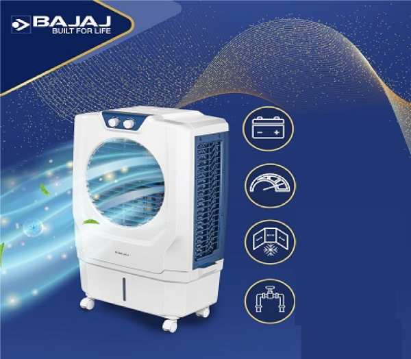 Bajaj Shield Series Arteon 55L Desert Air Cooler For Home | Dual Side Water Inlet | Inverter Compatible【White】 - Image 3