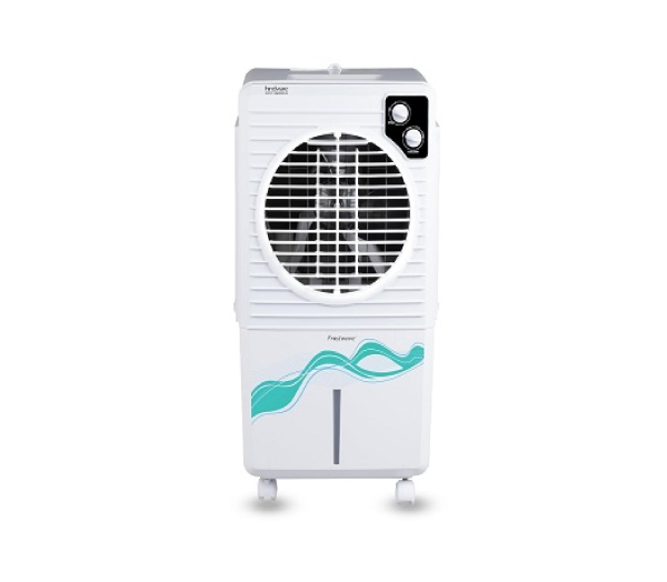 Hindware Smart Appliances | Frostwave 38L Personal Air cooler | Fan Based | 12″ Fan Blade and Ice Chamber | White & Grey