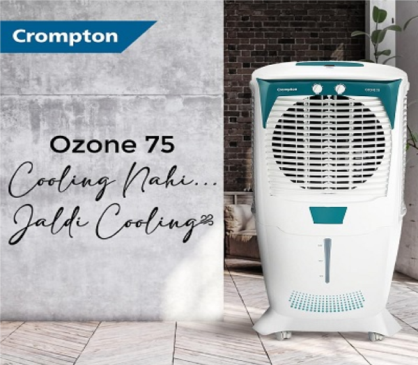 Crompton Ozone 75 Litres Desert Air Cooler for home | Large & Easy Clean Ice Chambe Auto Fill - Image 2