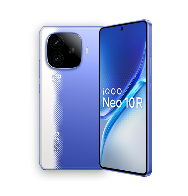 iQOO Neo 10R 5G (Raging Blue, 8GB RAM, 256GB Storage)