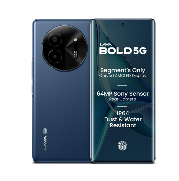 Lava Bold 5G (Sapphire Blue, 6GB RAM, 128GB Storage)