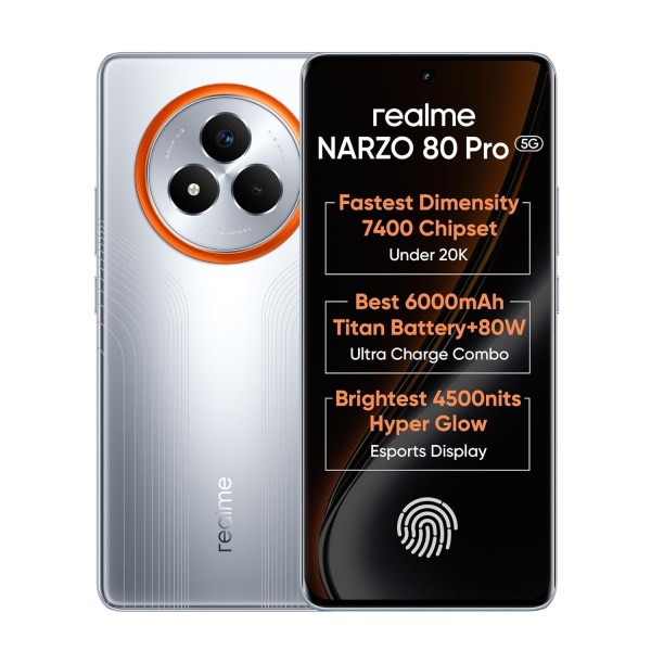 realme NARZO 80 Pro 5G (Speed Silver,8GB+256GB)